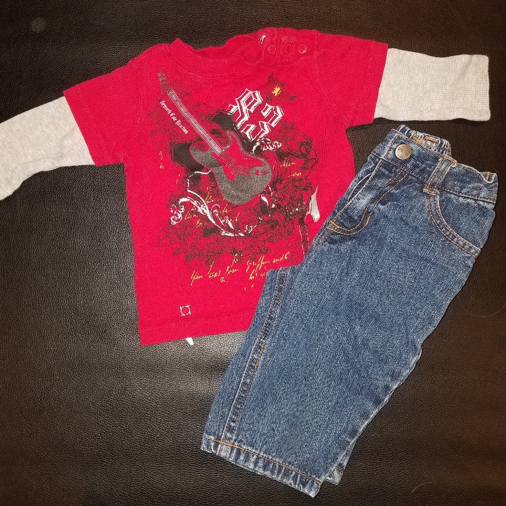 KENNETH COLE REACTION 2 Piece Outfit, 6-9 M